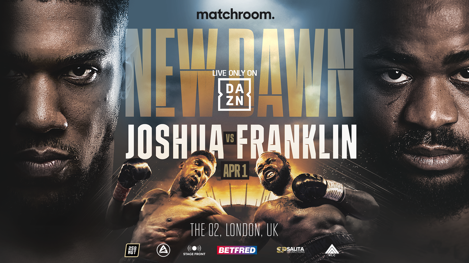 ANTHONY JOSHUA RETURNS TO FIGHT JERMAINE FRANKLIN APRIL 1 IN BLOCKBUSTER BOUT TO BE INCLUDED IN DAZN SUBSCRIPTION
